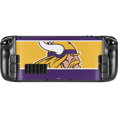NFL Minnesota Vikings Zone Block Steam Deck Handheld Gaming Computer Skin